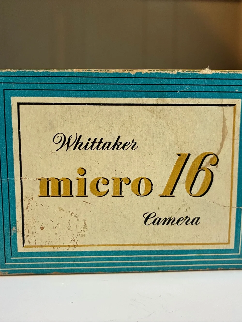 Whittaker Vintage 1940s Micro 16 Film Camera with Original Box